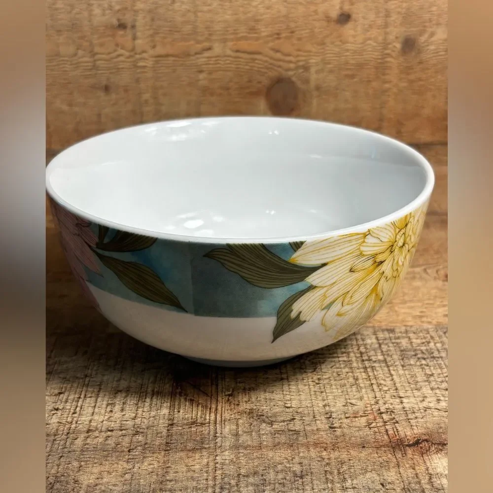 2 Spode Home Floral Sketches by Portmeirion Coupe Cereal Soup Bowls